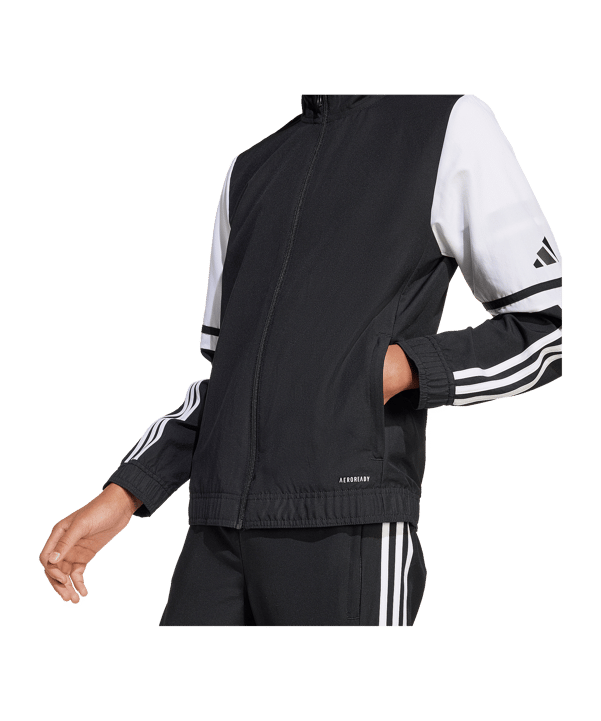 adidas Squadra 25 Präsentationsjacke Kids Schwarz - schwarz