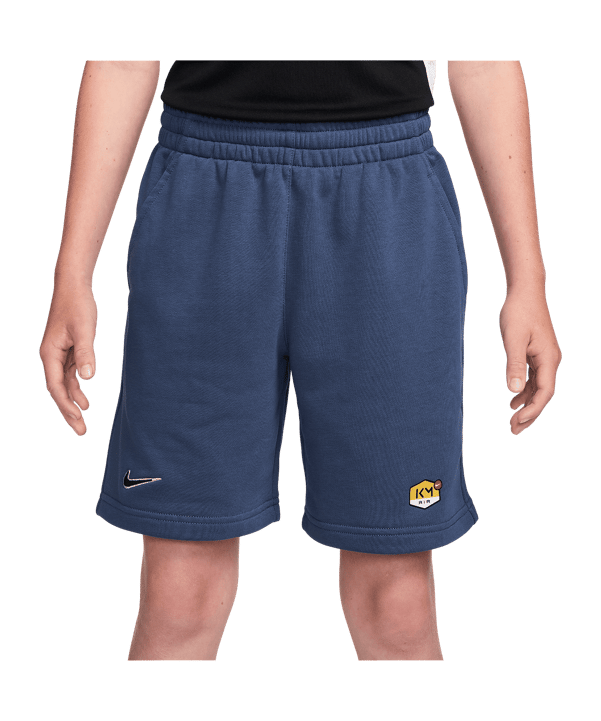 Nike Club Fleece Kylian Mbappe Short Kids Blau F461 - blau