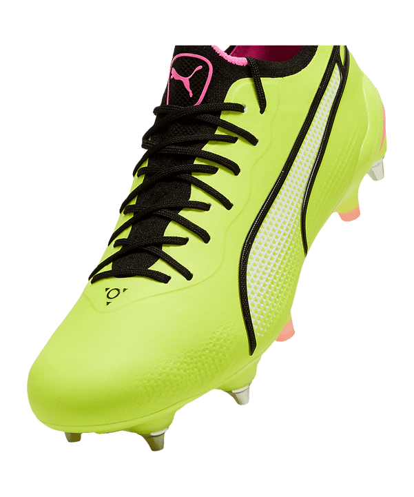 PUMA KING Ultimate MxSG Gelb Schwarz Pink F03 - gruen
