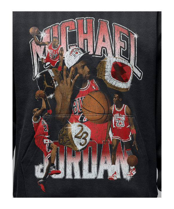 Jordan Flight Fleece Graphic Hoody Schwarz F045 - schwarz
