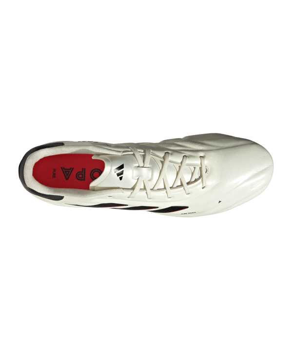 adidas COPA Pure 2 Elite FG Solar Energy Weiss Schwarz Rot - weiss