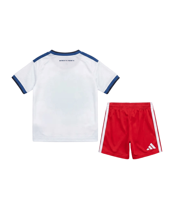adidas Hamburger SV Minikit Divisa da gara Home 2026/2027 Kids Bianco - bianco