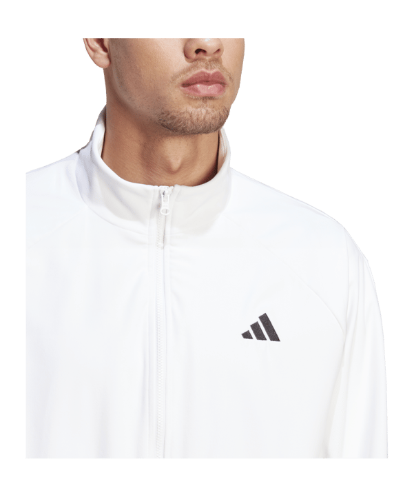 adidas Velour Pro Jacke Weiss - weiss