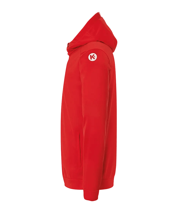 Kempa Player Kapuzenjacke Rot Weiss F03