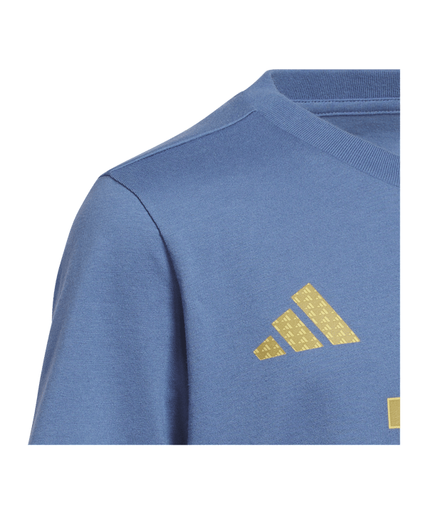 adidas Messi T-Shirt Kids Blau - blau