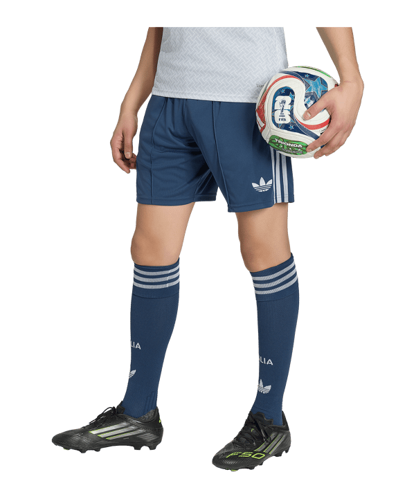adidas FIGC Italien Short Away WM 2026 Blau - blau