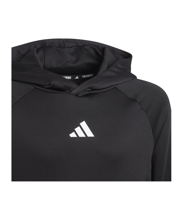 adidas Sportswear Train Icons 3S Hoody Kids Schwarz - schwarz