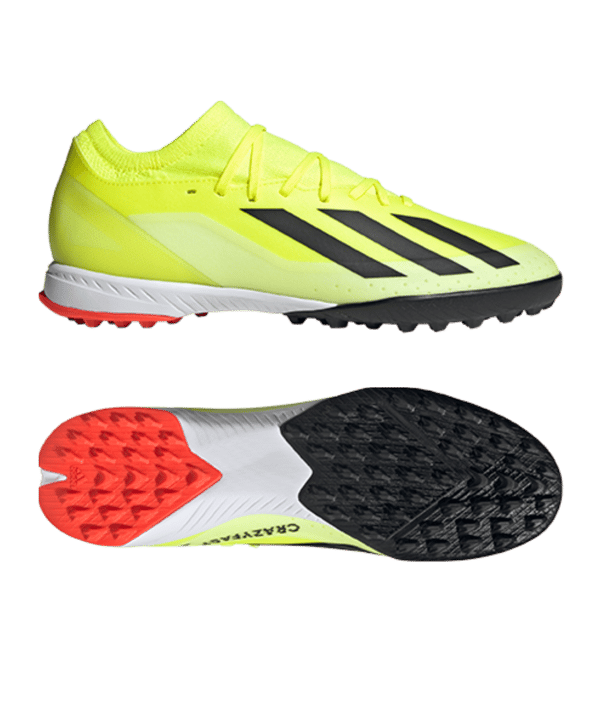 adidas X Crazyfast League TF Solar Energy Gelb Schwarz Weiss - gelb