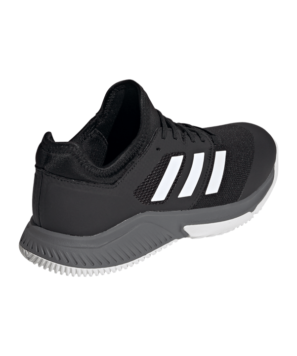 adidas Court Team Bounce Indoor Schwarz - schwarz