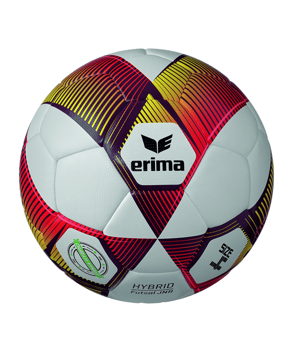 Erima Hybrid Futsal Trainingsball Rot Gelb - rot