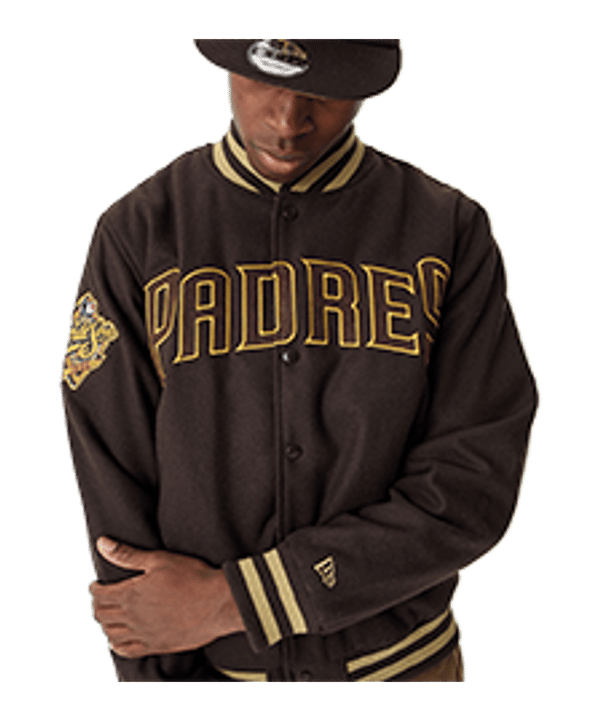 New Era MLB San Diego Padres Varsity Jacke Braun - braun