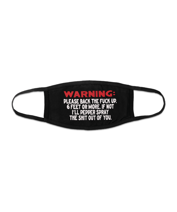 Market Warning Mundmaske Schwarz - schwarz