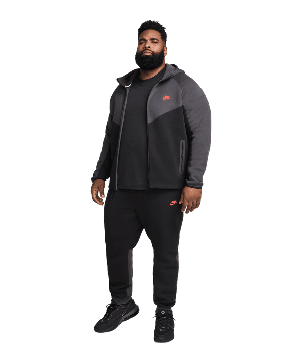 Nike Tech Fleece Jogginghose Schwarz Grau F013 - schwarz