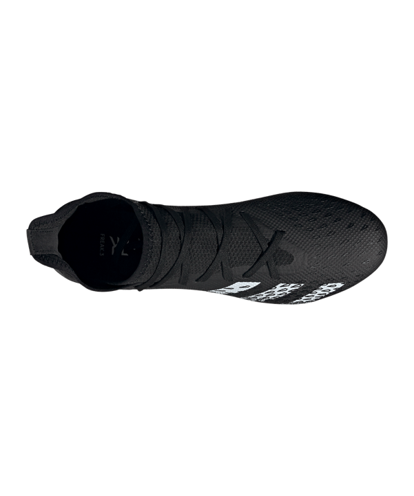 adidas Predator FREAK.3 SG Superstealth Schwarz Weiss - schwarz