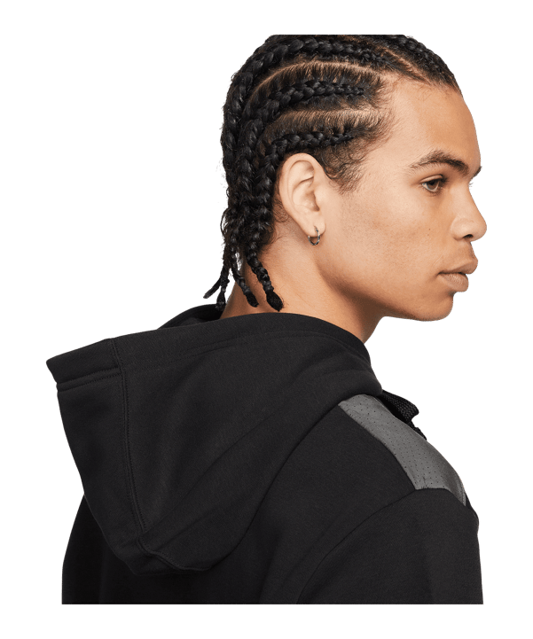 Nike Bb Fleece Hoody Grau F010 - grau