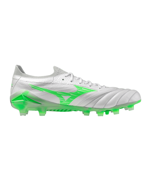 Mizuno Morelia Neo Beta Elite FG Frontier Weiss Grün F37 - weiss