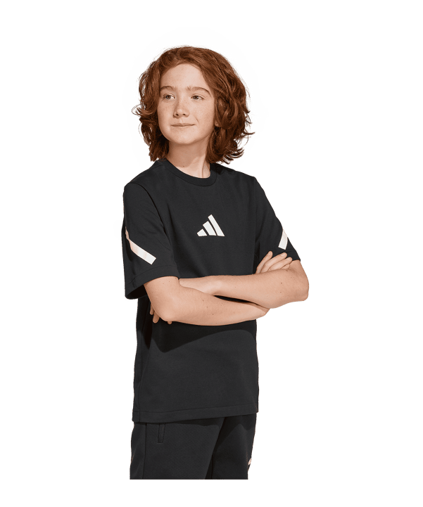 adidas Z.N.E. T-Shirt Kids Schwarz - schwarz