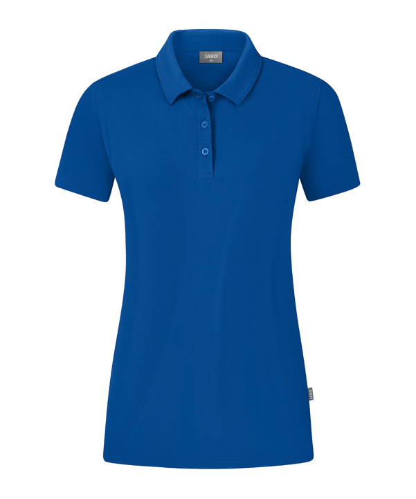 JAKO Organic Stretch Polo Shirt Damen Blau F400 - blau