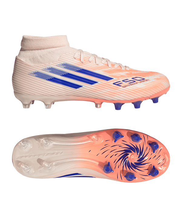 adidas F50 Sparkfusion League Mid FG/AG Coral Blaze Damen Orange - orange