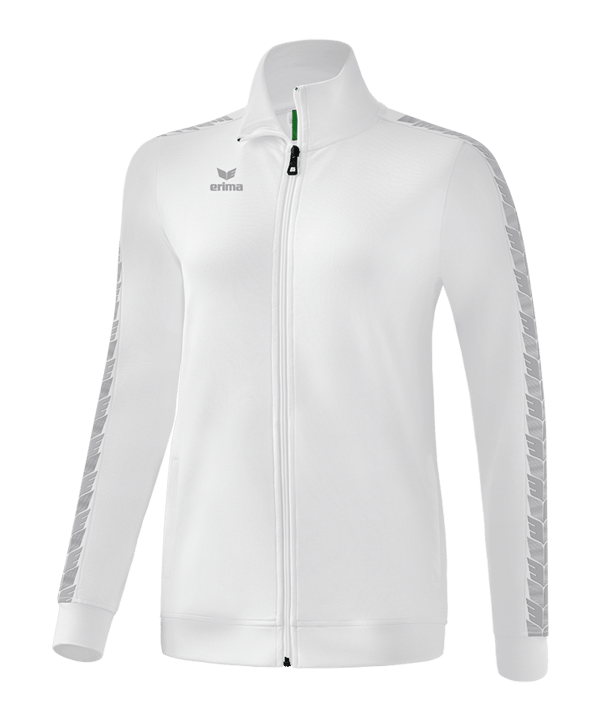 Erima Essential Team Tracktop Jacke Damen Weiss - weiss