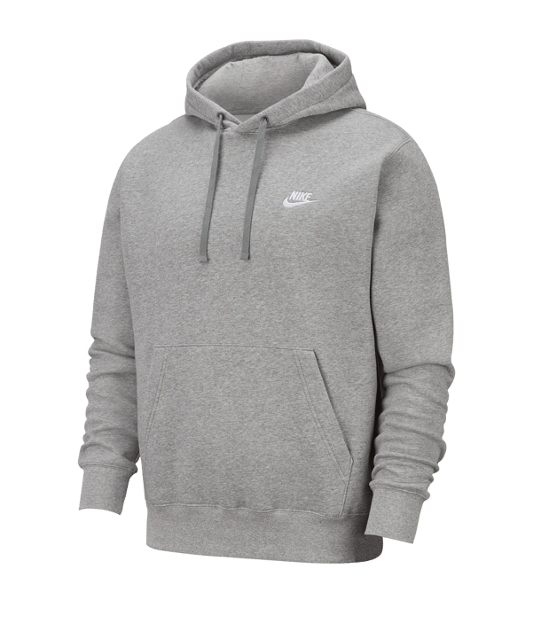 Nike Club Fleece Hoody Grau F063 - grau