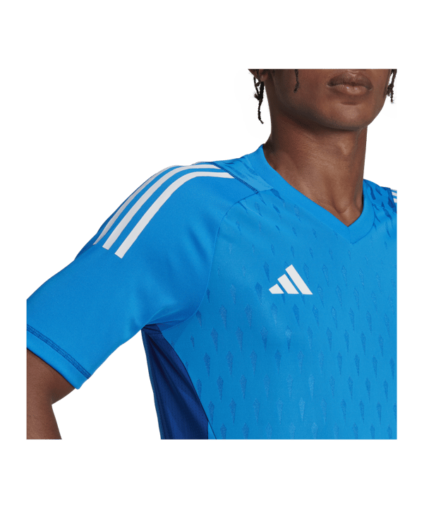 adidas Tiro 23 Pro Torwarttrikot Kurzarm Blau - blau
