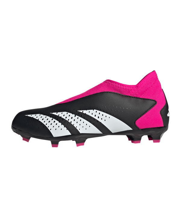 adidas Predator Accuracy.3 LL FG Own Your Football Kids Schwarz Weiss Pink - schwarz