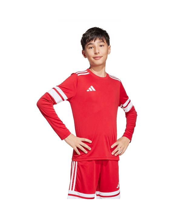 adidas Squadra 25 Trikot Langarm Kids Rot - rot
