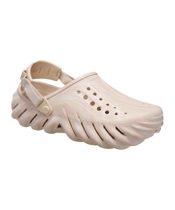 Crocs Echo Marbled Clog Badelatsche Rosa - rosa