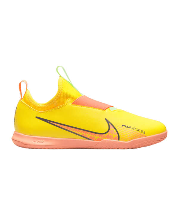 Nike Jr Air Zoom Mercurial Vapor XV Academy IC Halle Kids Gelb Lucent Rosa F780 - gelb