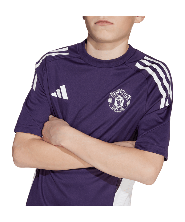 adidas Manchester United Competiton Trainingsshirt Kids Lila - lila