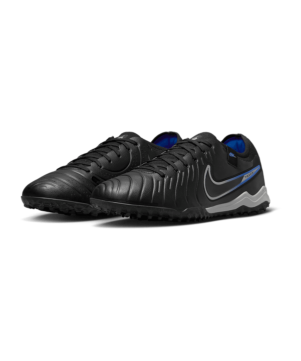 Nike Tiempo Legend X Pro TF Shadow Schwarz Silber Blau F040 - schwarz