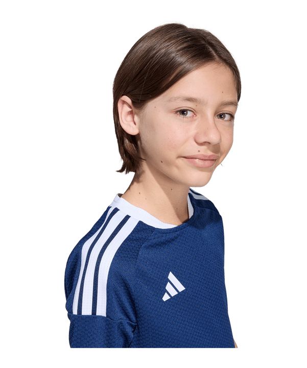 adidas Tiro 26 Competition Trikot Kids Dunkelblau - weiss