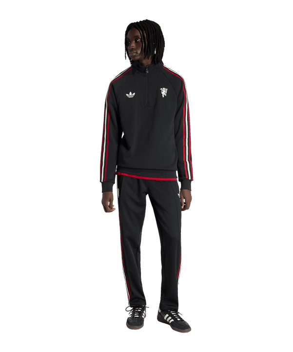 adidas Manchester United Originals Zip Top Schwarz - schwarz
