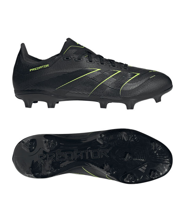 adidas Predator League FG/MG Electric Stealth Schwarz - schwarz