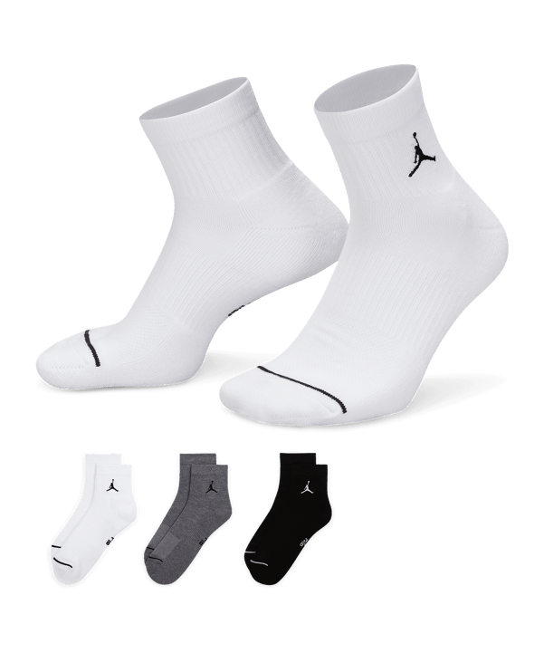 Jordan Everyday Cush Crew Socken 3er Pack Mehrfarbig F911 - schwarz