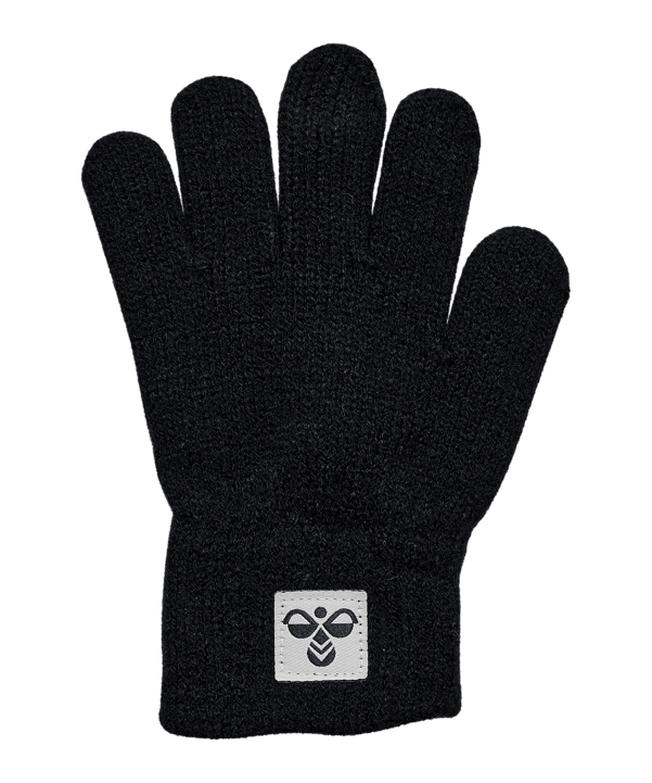 Hummel Knit 2-Pack Handschuhe Kids Schwarz F2001 - schwarz