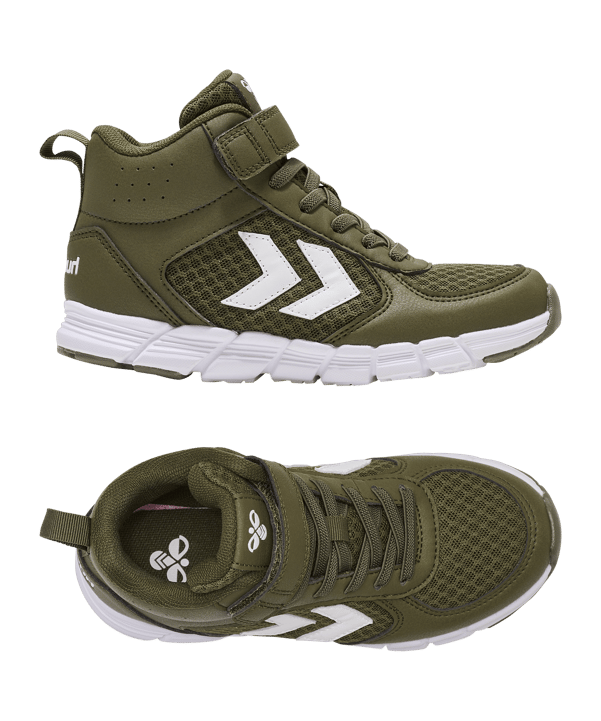 Hummel Speed Mid Sneaker Kids Grün F6086 - gruen