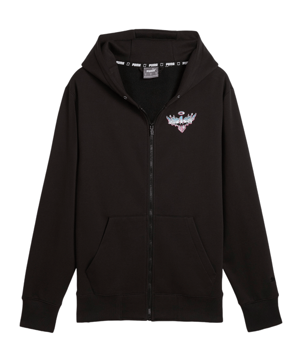 PUMA Melo Iridescent Hoody Schwarz F01 - schwarz