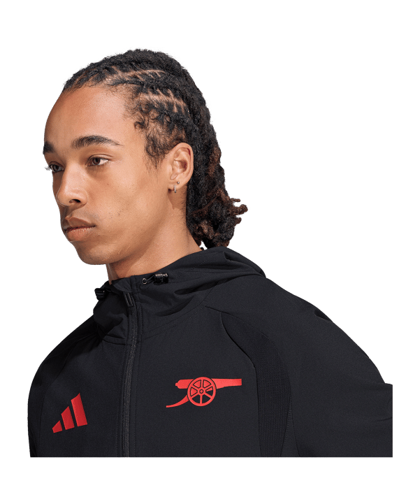 adidas FC Arsenal Londres Tiro Travel Coupe-vent Noir - noir