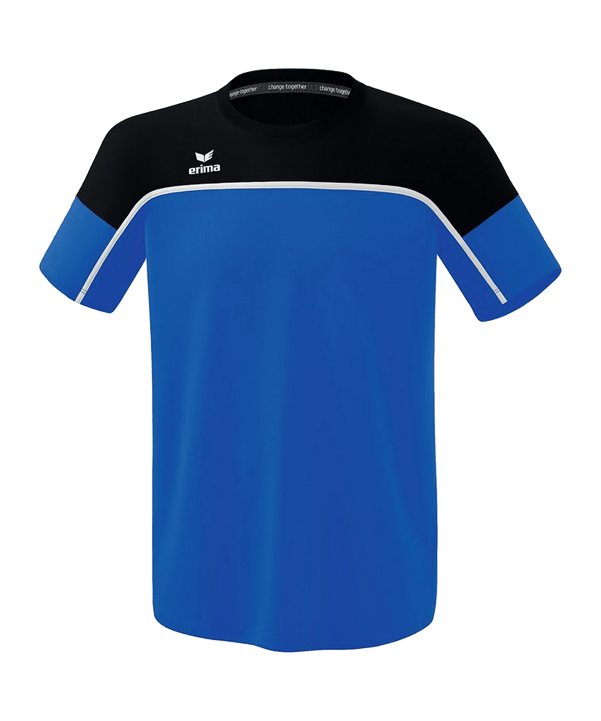 Erima Change by T-Shirt Blau Schwarz - blau