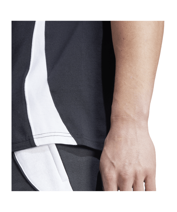 adidas Tiro 24 T-Shirt Schwarz Weiss - schwarz