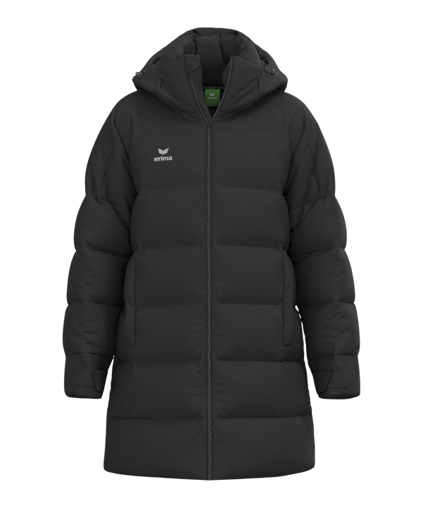 Erima Premia Parka Winterjacke Schwarz - schwarz