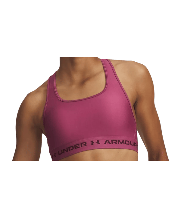 Under Armour Crossback Mid Sport-BH Damen Rot F659 - rot