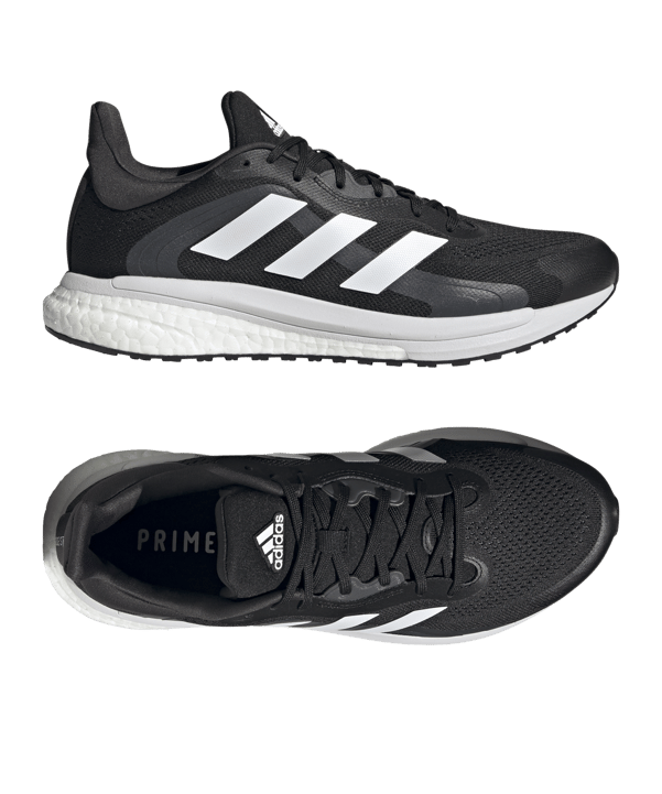 adidas Solar Glide 4 ST Running Schwarz Weiss - schwarz