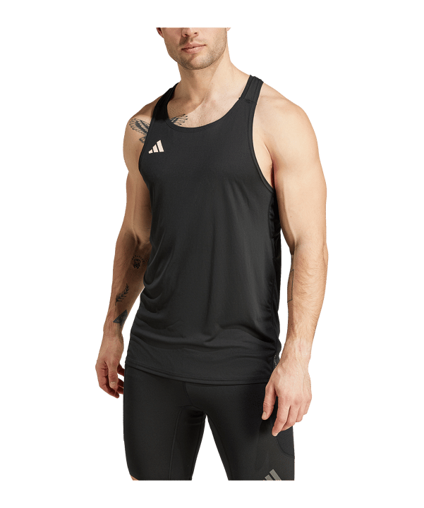 adidas Adizero Tanktop Schwarz - schwarz