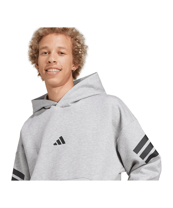 adidas Future Icons Three Stripes Hoody Grijs - grijs