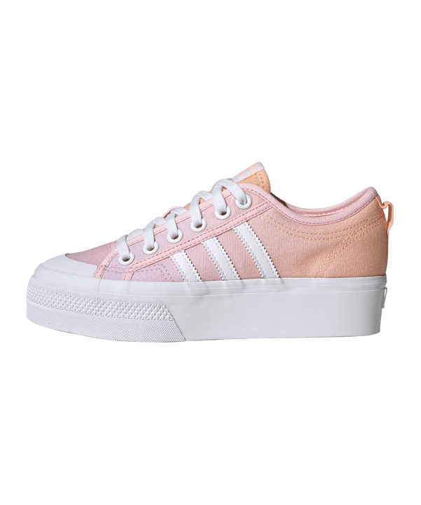 adidas Originals Nizza Platform Damen Weiss Pink - weiss