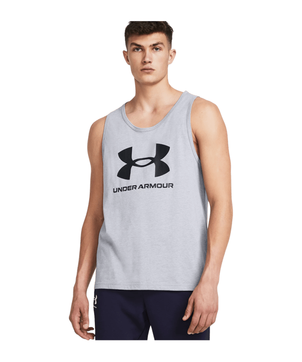 Under Armour Sportstyle Logo Tanktop Grau F035 - grau