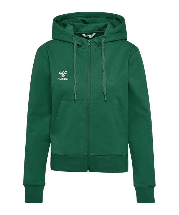 Hummel GO 2.0 Kapuzenjacke Damen Grün F6140 - gruen